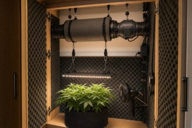 Cómo montar un kit de cultivo interior silencioso en un armario: aislamiento acústico, soportes y ventilación Cómo montar un kit de cultivo interior silencioso en un armario: aislamiento acústico, soportes y ventilación